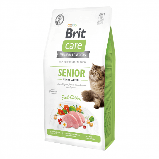 Brit Care Grain Free Senior Weight Control pour chat senior