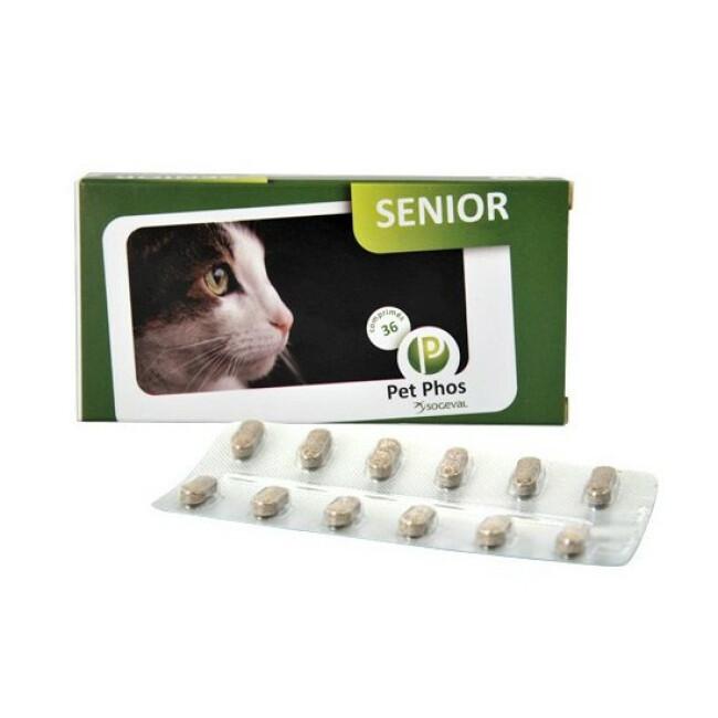 Complément alimentaire Pet-Phos pour chat Senior boîte 36 comprimés