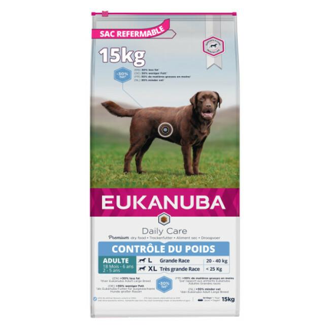 Croquettes Eukanuba Adulte Weight Control Grandes Races Sac 15 kg