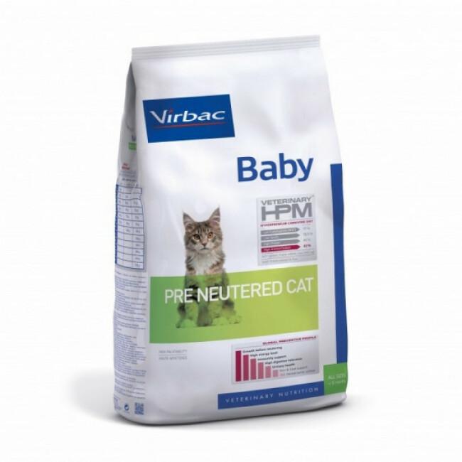 Croquettes Virbac HPM Baby Pre Neutered pour chaton