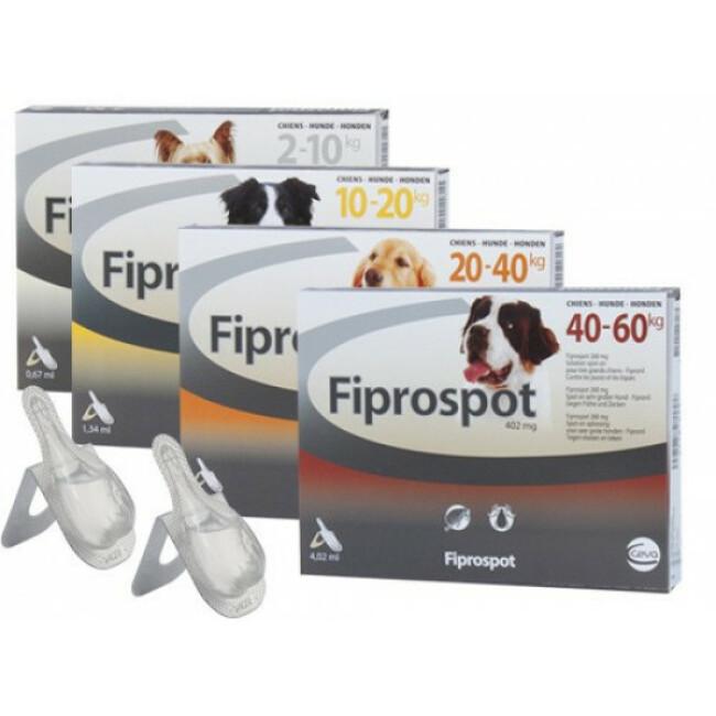 Fiprospot Spot On soin antiparasitaire pour chiens