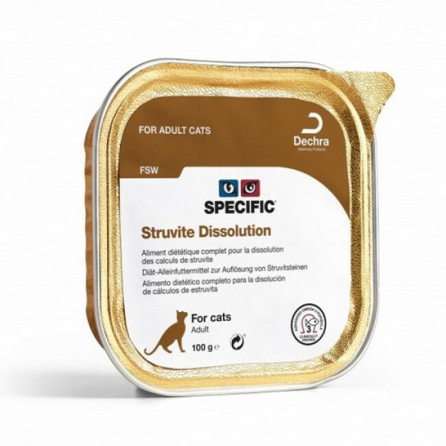 Pâtée Specific pour chats FSW Struvite Dissolution 7 boîtes 100 g
