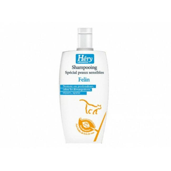 Shampoing Hery Peaux Sensibles pour chats Flacon 125 ml