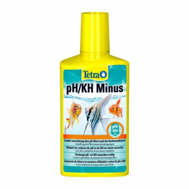 Traitement de l'eau Tetra pH/KH Minus pour aquarium