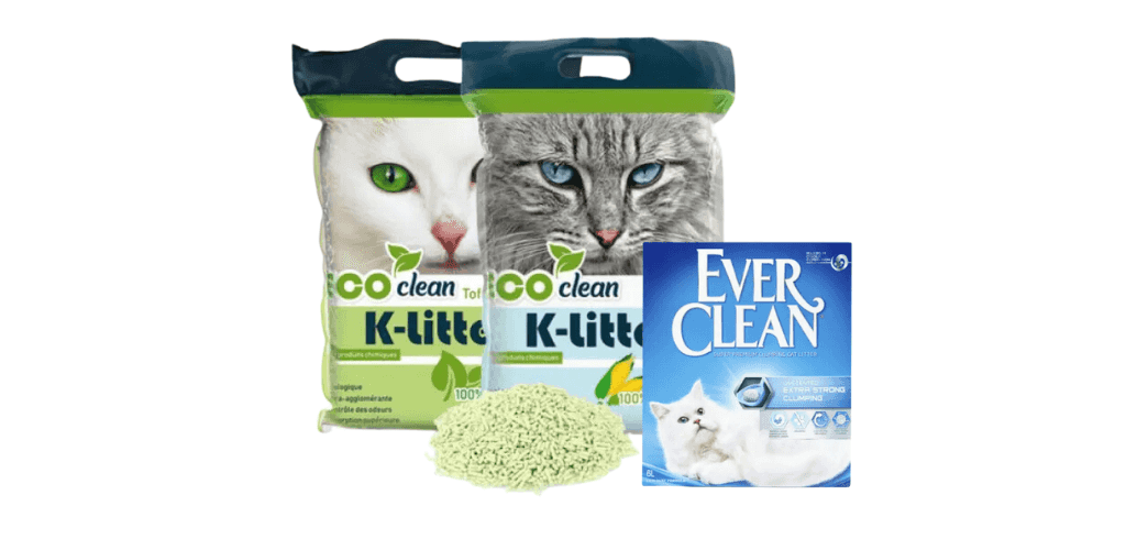 Litière parfumée pour chat