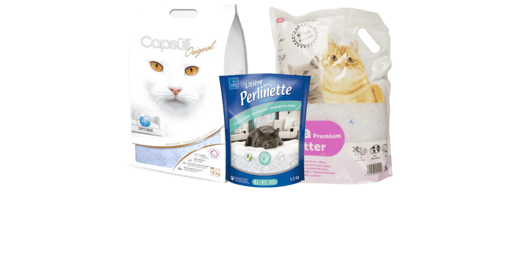 Litière de silice pour chat