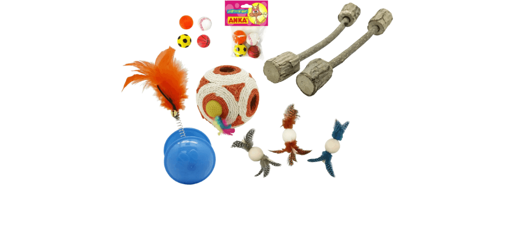 Balles pour chat et petits jouets