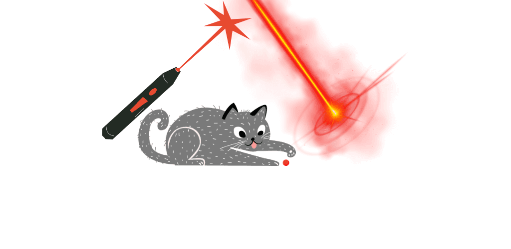 Jeux lasers pour chat