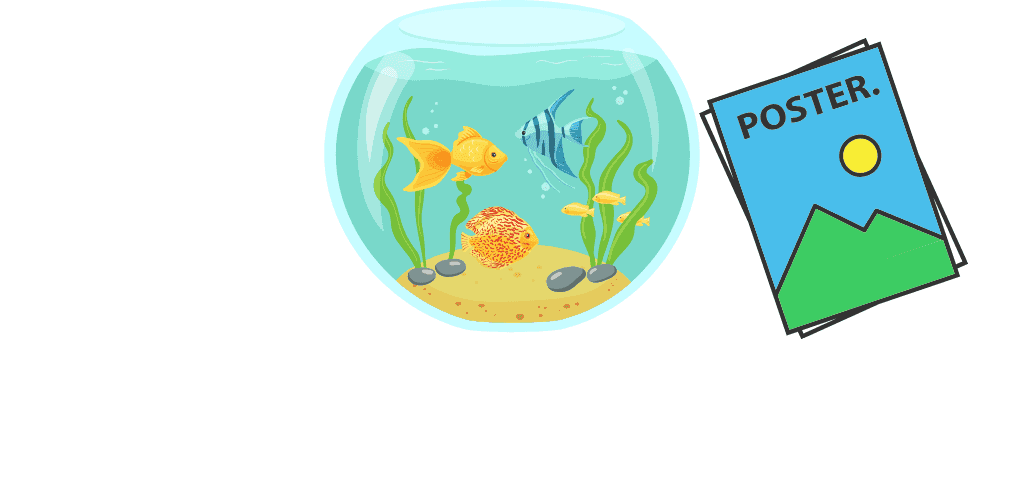 Posters pour aquarium