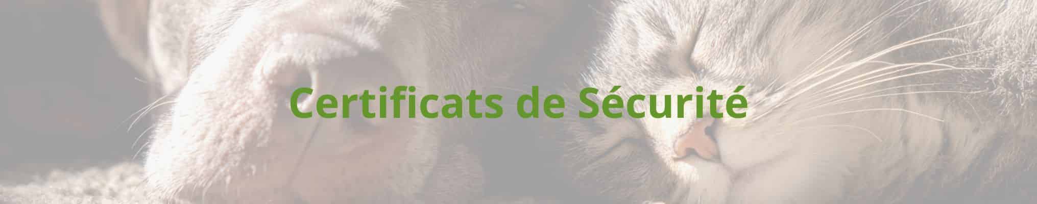 Certificats de Sécurité