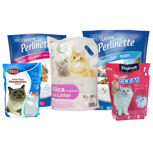 Litière de silice pour chat