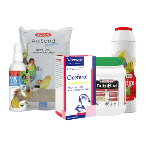 Hygiène et soins pour oiseaux