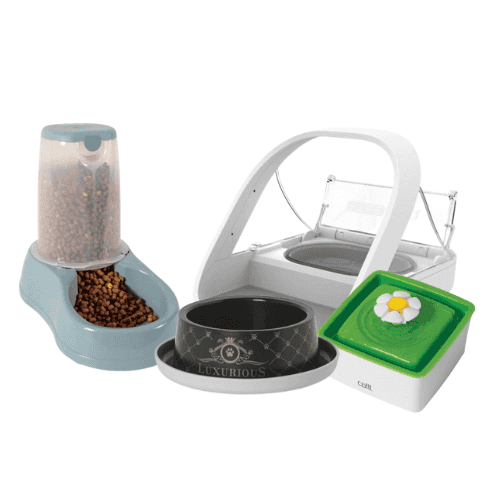 Gamelles et distributeurs pour chat
