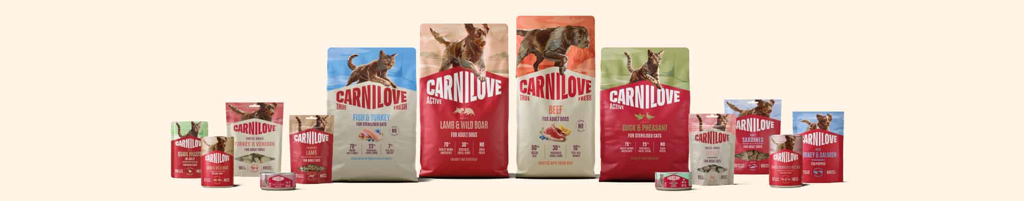 Croquettes pour chien et chat Carnilove