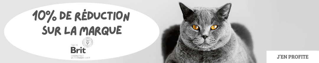 10% de réduction sur la marque Brit Veterinary pour chat
