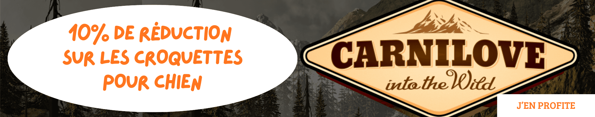 Carnilove : 10% de réduction sur les Croquettes pour Chien