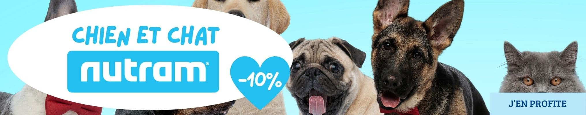 Bon plan : -10% sur les croquettes Nutram pour chien et chat