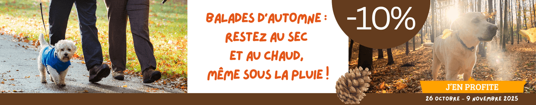 Balades d’automne : restez au sec et au chaud, même sous la pluie ! -10% !