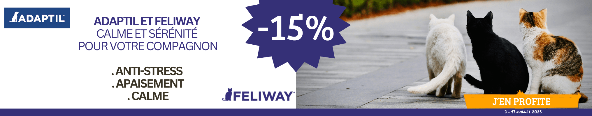 FELIWAY / ADAPTIL : 15%