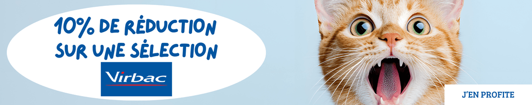 10% de réduction  sur une sélection Virbac : Chat