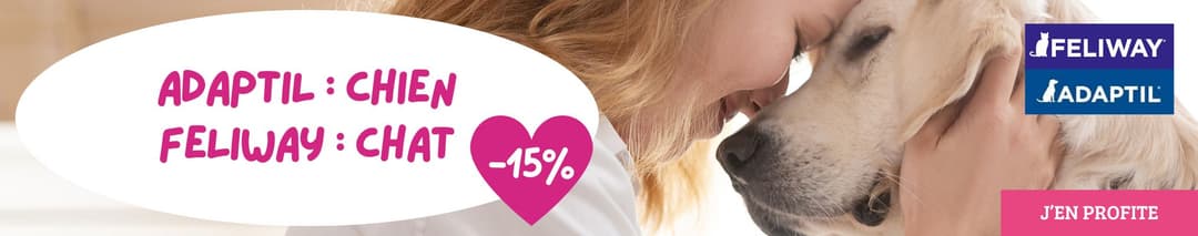 Préparez vos départs en toute sérénité avec notre sélection spéciale ADAPTIL / FELIWAY à -15% !