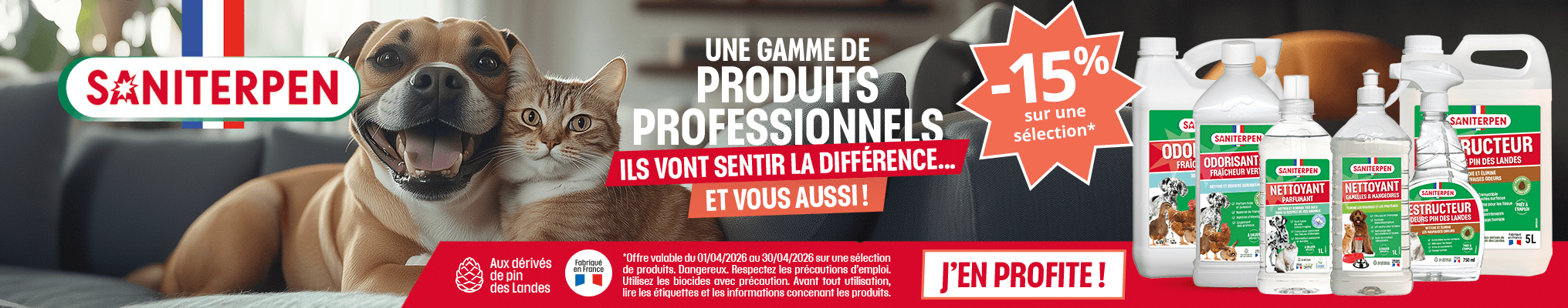 Remise de 15% sur les nouveautés 2025 Saniterpen