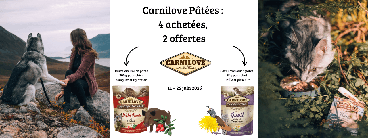 Carnilove Humide : 4 achetées, 2 offertes
