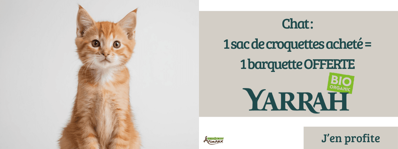 Yarrah : 1 sac de croquettes acheté = 1 barquette OFFERTE !