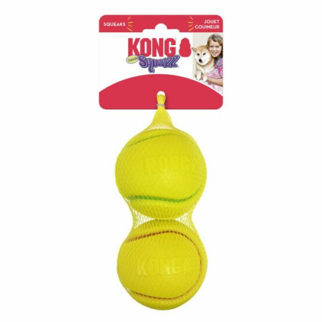 KONG Squeaker Dumbbell 3 tailles - jouet chien toutes tailles - rebondissant  et sonore