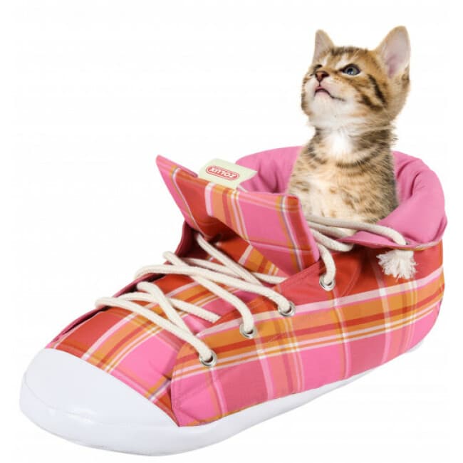 Basket pour chat rose  
