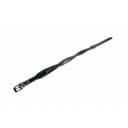 Collier Twist Noir Long 50 cm larg 3 cm