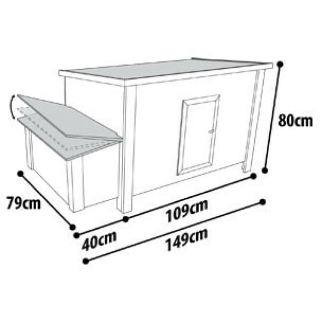 Poulailler Fort 149 x 79 x 80 cm