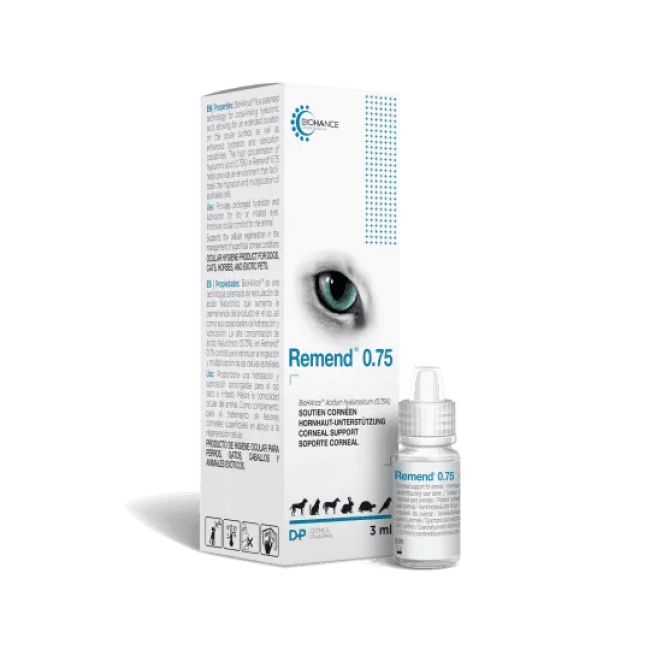 Remend - Protecteur oculaire & collyre pour chien chat et nac
