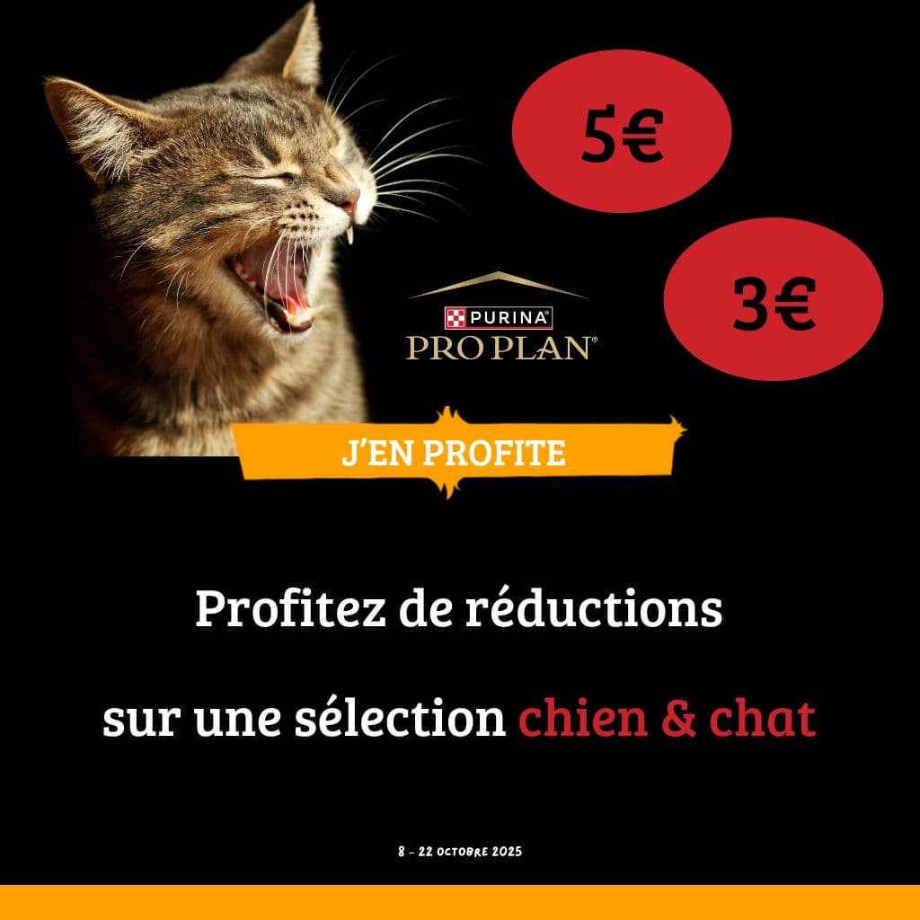 Offres Spéciales Pro Plan : Jusqu’à 5€ de réduction !