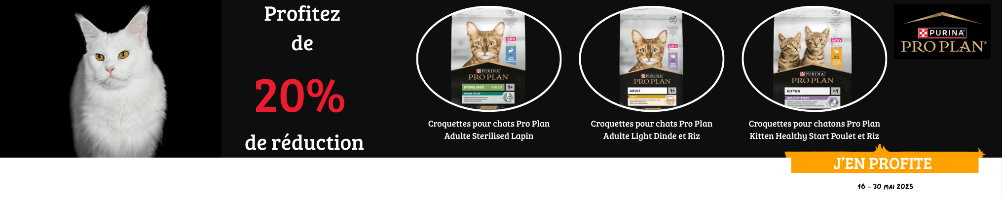 Pro Plan : Mai 2025 - 20% de réduction