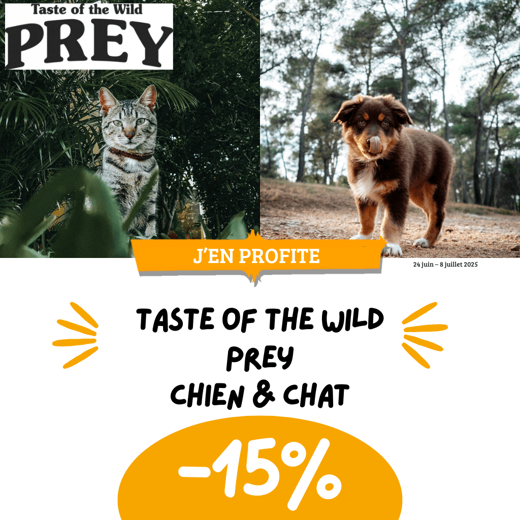 15% : Taste of the Wild PREY