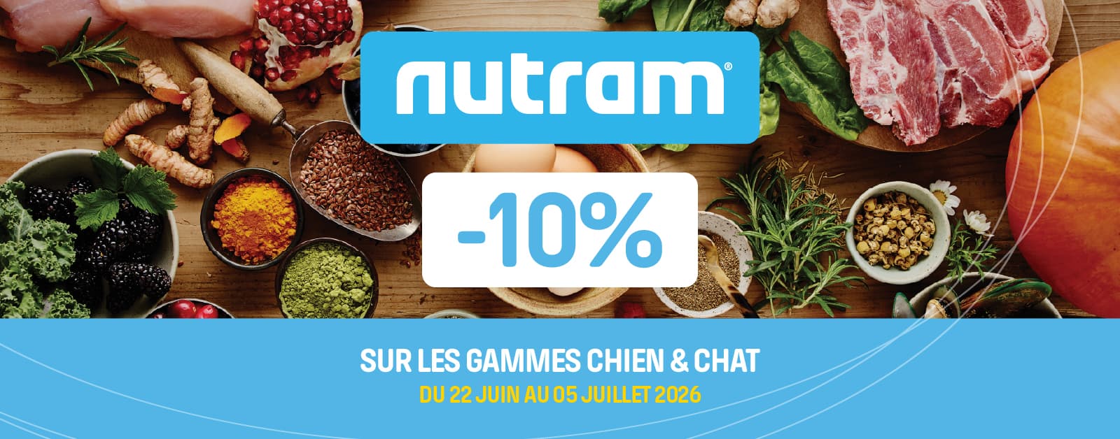Bon Plan Nutram pour Chien et Chat : -10%