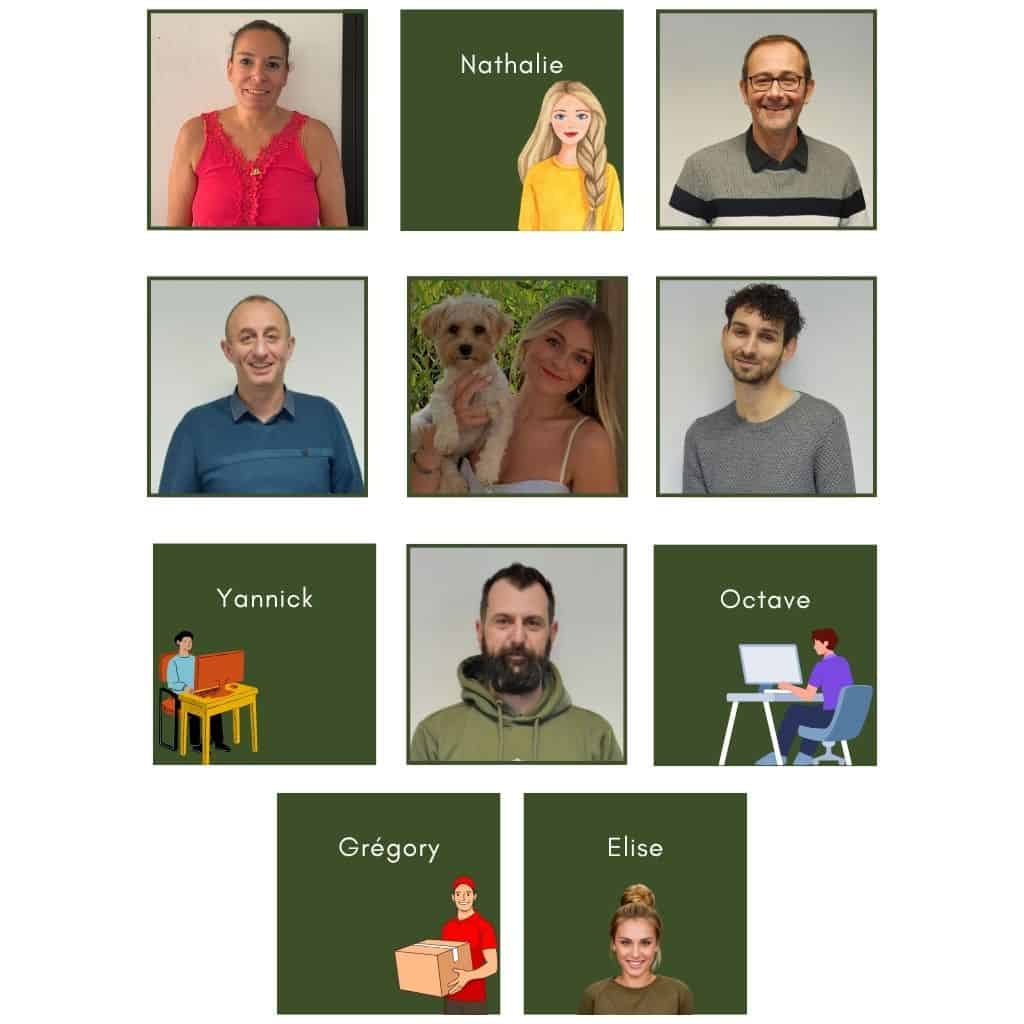 Une partie de l'équipe de La Ferme Des Animaux