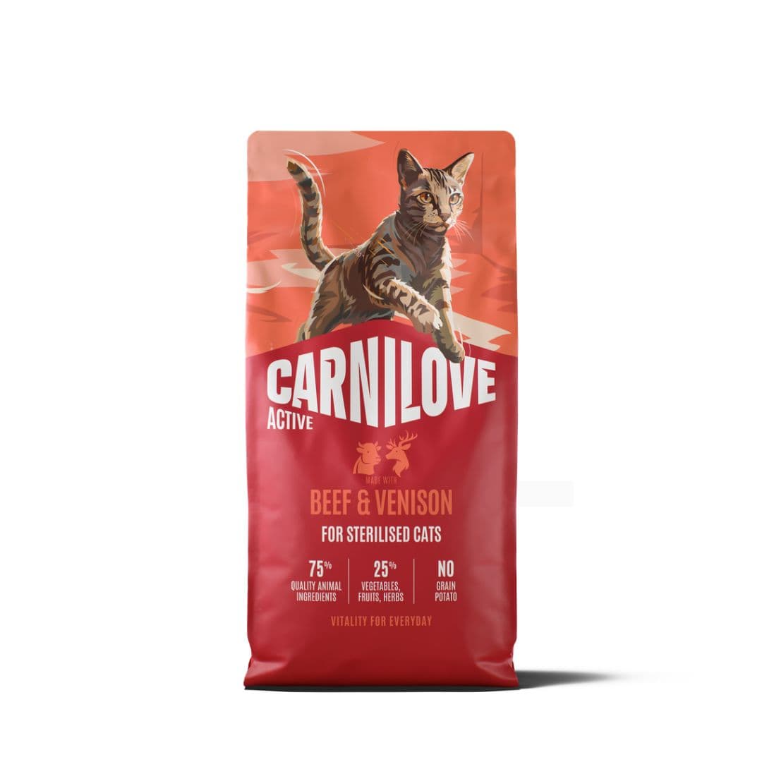 Carnilove Active pour chat stérilisé - Boeuf / Chevreuil