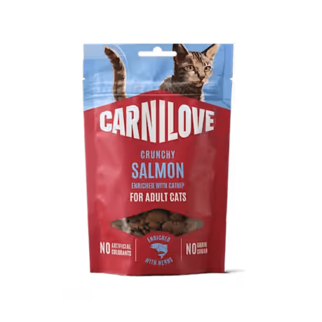 Carnilove Crunchy Snack 50 g pour chat - Saumon / Herbe à chat
