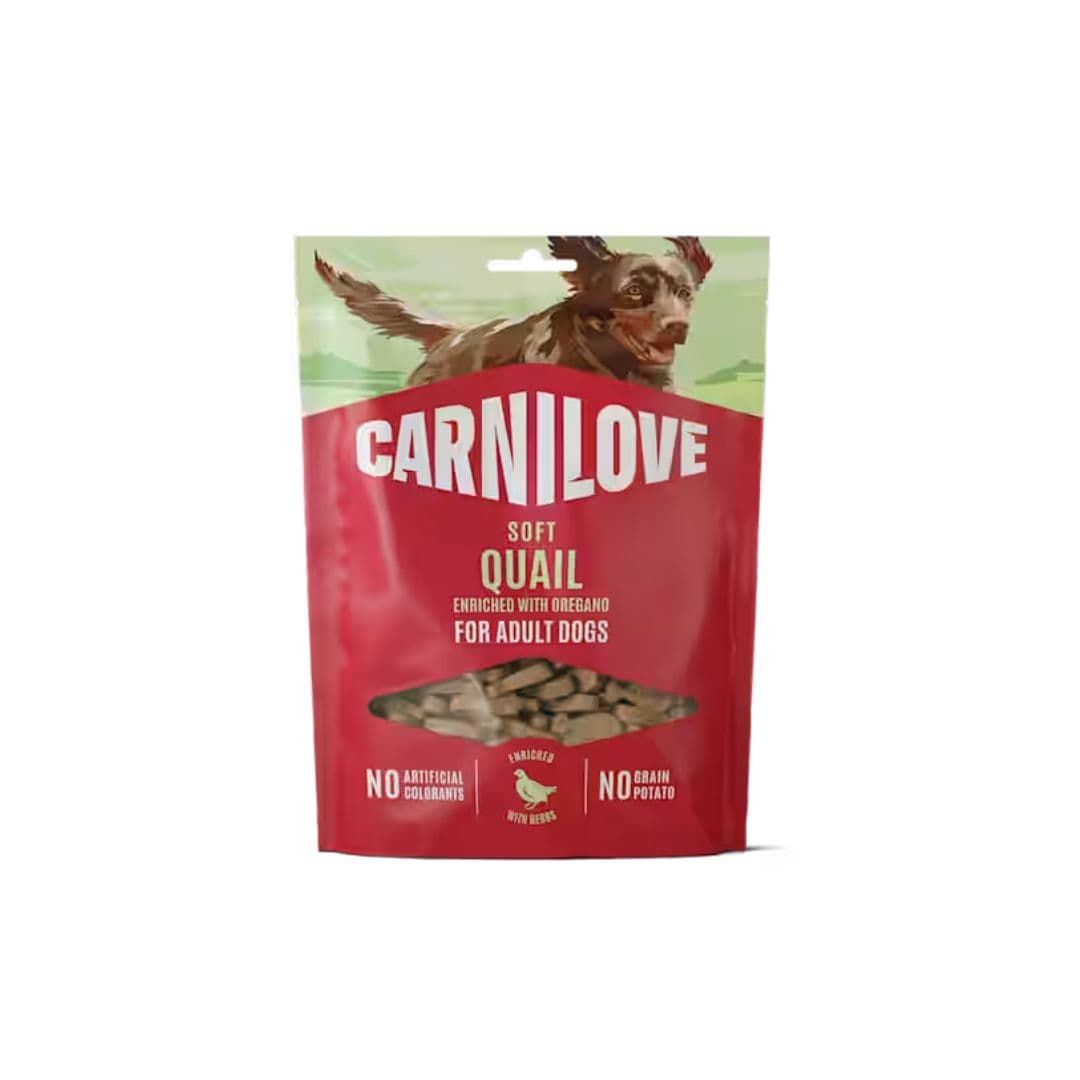 Carnilove Semi Moist Snack 200 g pour chien - Caille et Origan