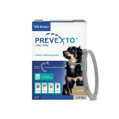 Prevexto chien : collier anti tique et puce