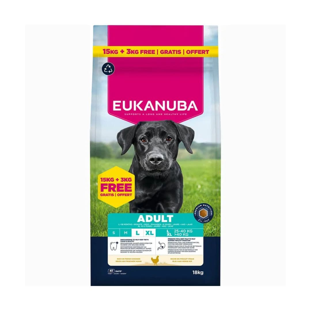 Croquettes Eukanuba Chien Adulte Grandes Races Poulet