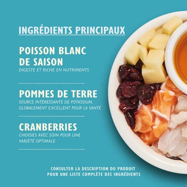 Croquettes sans céréales pour chat adulte au poisson et herbes Lily's Kitchen
