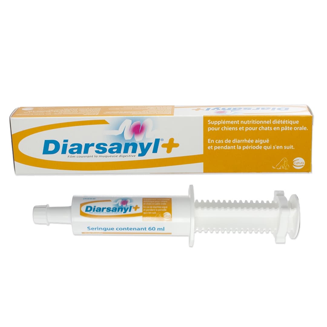Diarsanyl + supplément nutritionnel anti-diarrhée pour chiens et chats
