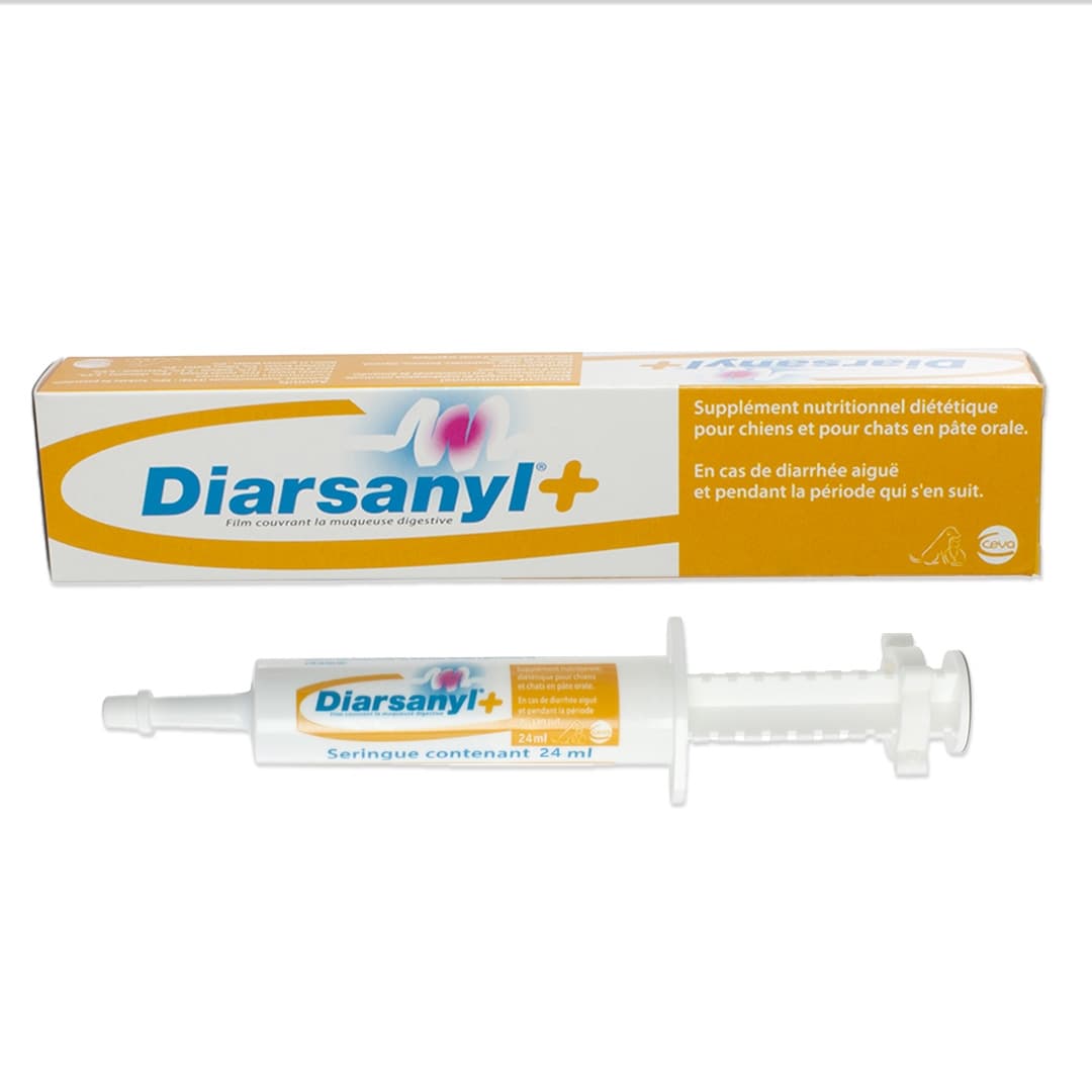 Diarsanyl + supplément nutritionnel anti-diarrhée pour chiens et chats
