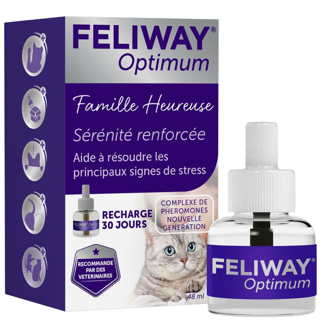 Diffuseur de phéromones FELIWAY Optimum Kit Complet pour chat