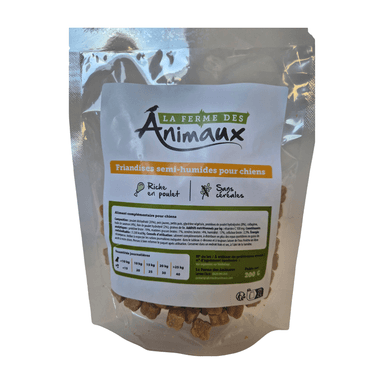 Friandises semi humide au poulet pour chien