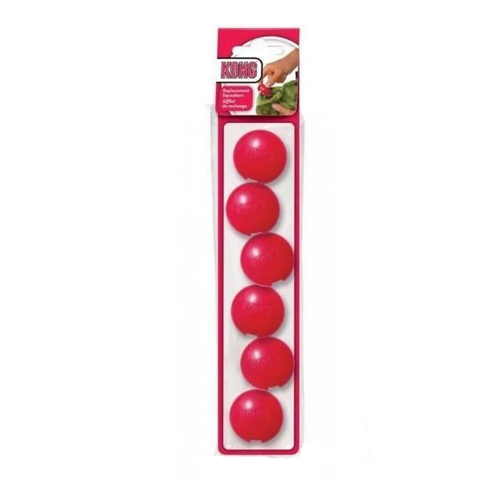 Kong Squeakers Balls - Lot de 6 couineurs de rechange pour jouets KONG