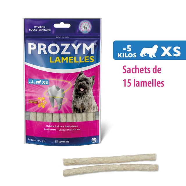 Lamelles à mâcher pour chien Prozym bucco-dentaire